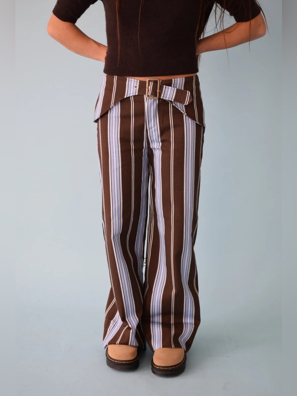 MIND TRAVELER JEANS TERE BLUE AND BROWN NWT